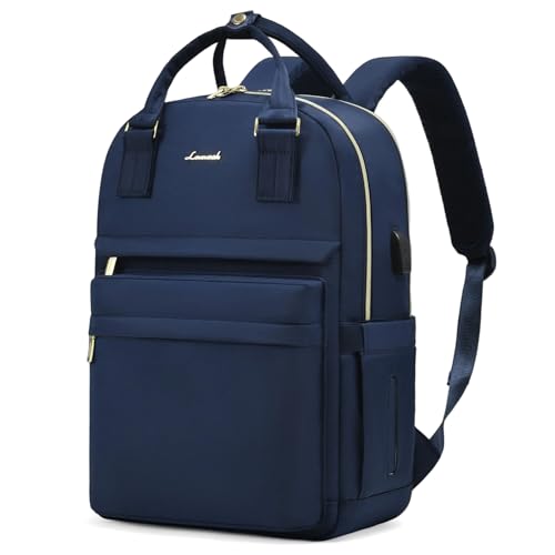 LOVEVOOK Laptop Backpack for Women 15.6 Inch Laptop Bag with USB Port, Fashion Waterproof Backpacks Teacher Nurse Stylish Travel Bags Vintage Daypacks for College Work