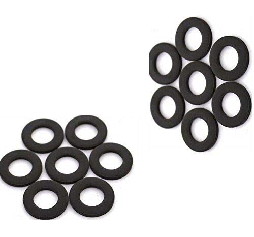 DIY Crafts Repair Grade 20 Pcs Flat Washers Carbon Steel Black Oxide M3M4M5M6M8M Work for DIY Crafts Works Orage (Design No # 2, Pack of 20 Pcs)-image-15