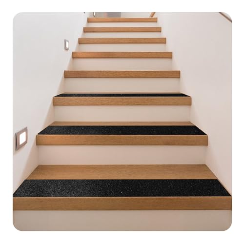 Image of Black Anti Slip Tape, PVC Anti Slip Frosted Tape, Staircase Anti Slip Tape, Black 100mm*10m,1 Piece for Sale