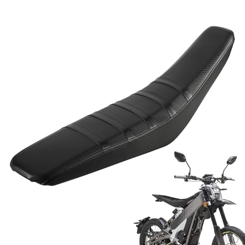 Image of Seat Cover for Talaria XXX X3, Electric Dirt Bike Soft Seat Cover Compatible Fit for Taparia X3 Ribbed Easy Installation Black