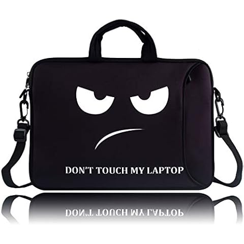 BRILA 16 inch Laptop Sleeve Tote Bag - Waterproof Neoprene Soft Carrying Case Cover Bag with Handle for 14.1 14.5 15 15.2 15.6 16 16.5 inches Apple MacBook/Asus/Acer/Samsung/DELL/HP/Lenovo/Sony/RCA Cover