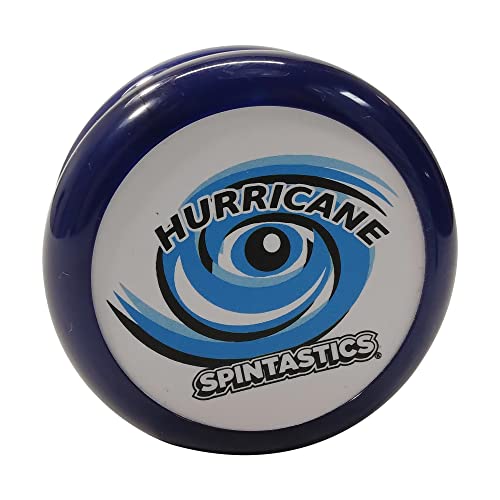 Spintastics Hurricane Yo-Yo - Classic Wooden Axle Looping YoYo (Blue)