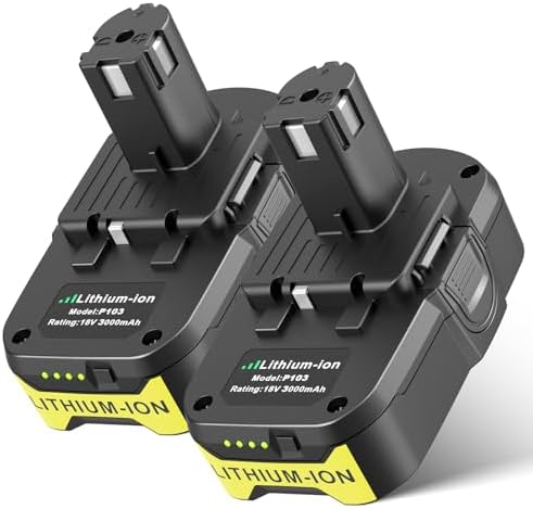 2-Pack 5500mAh 18V Battery For Ryobi ONE+ Tools - Replacement For P102, P103, P104, P105, P107, P108, P109 - View #7
