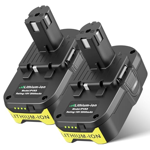 ARyee 3000mAh P102 18V Lithium Battery Replacement for