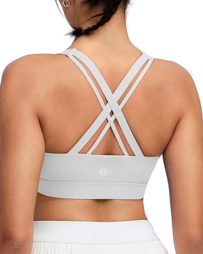 Image of RUNNING GIRL High Impact Sports Bra for Women,Criss-Cross Back Top with Moulded Cups Womens Sports Bra High Support