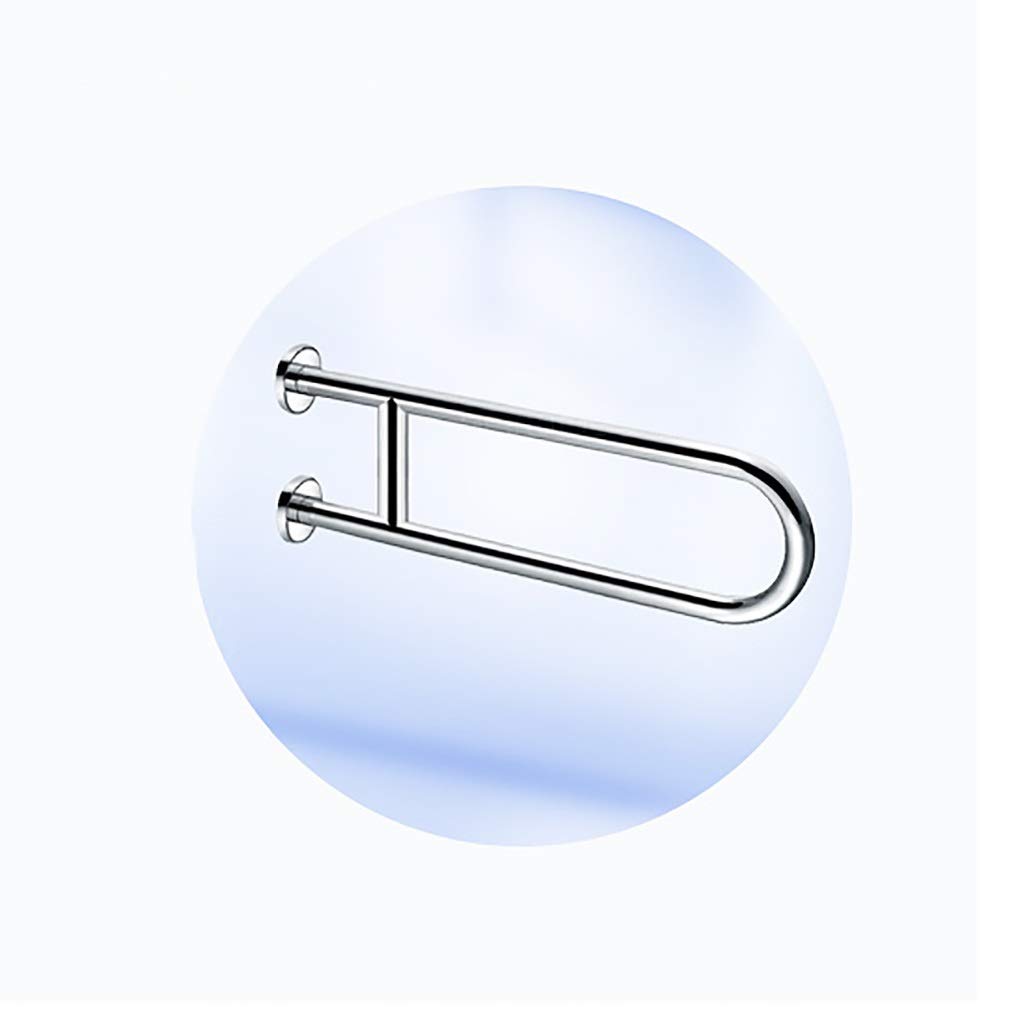 Uchwyty do toalety w kształcie litery U do toalet i łazienek, nikiel szczotkowany, polerowany chrom, poręcz pod prysznic, antypoślizgowa, polerowana, 70 cm,Polished-70Cm