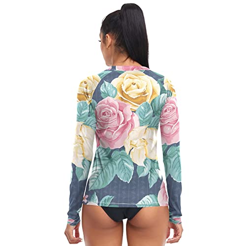 Linqin Womens Diving Rash Guard Shirts Teens Swim Shirt Long Sleeve Spf Swim Shirt Surfing Hiking #TOP1