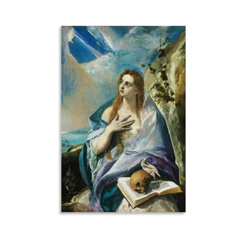 Toile El Greco Marie-Madeleine pour habiller un grand mur blanc de séjour