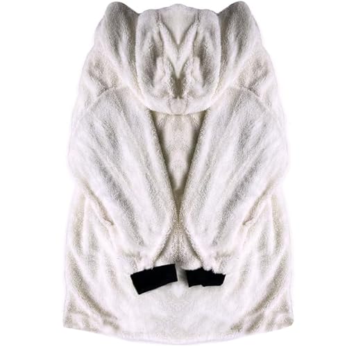 Image of Viking Mythology Mens Hooded Cloak Nordic Faux Cashmere Hoodie Winter Warmer Overcoat Mid-Length Parka Jacket