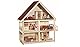 roba Puppenhaus, Puppenvilla inkl. Möbel und Puppen, Mädchen Spielzeug, Holz natur