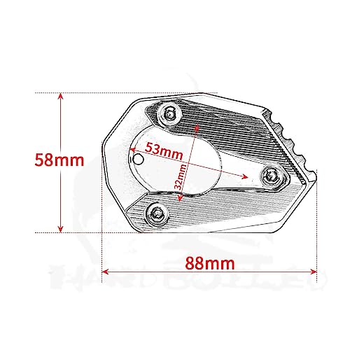 Extension pad support béquille Z650 en aluminium anodisé - 2