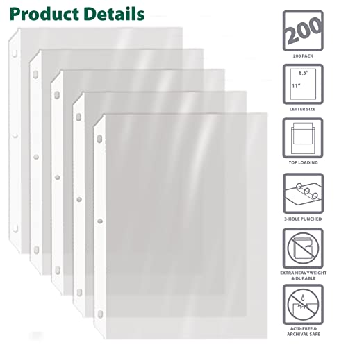 Image of GOLD SEAL 200 Count Diamond Clear Extra Heavyweight Sheet Protectors, 4 mils Strong,8.5 x 11, Top Load, 200 Boxed Sheet Protectors