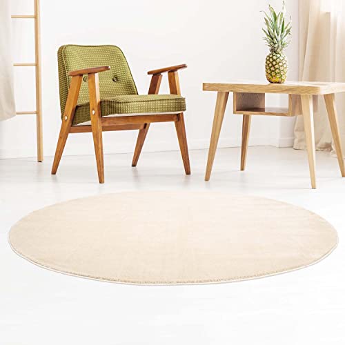 Kurzflor-Designer Uni Teppich extra weich fürs Wohnzimmer, Schlafzimmer, Esszimmer oder...