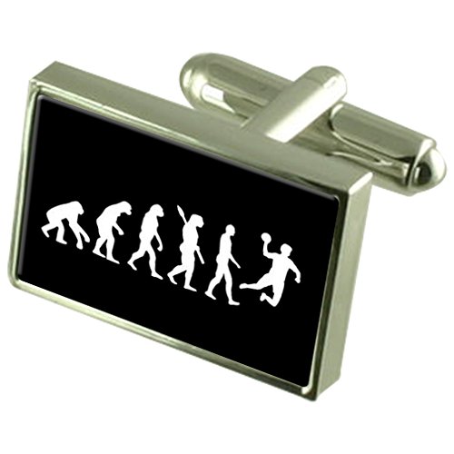 Mancuernillas Evolution Ape to Man con estuche miniatura 1