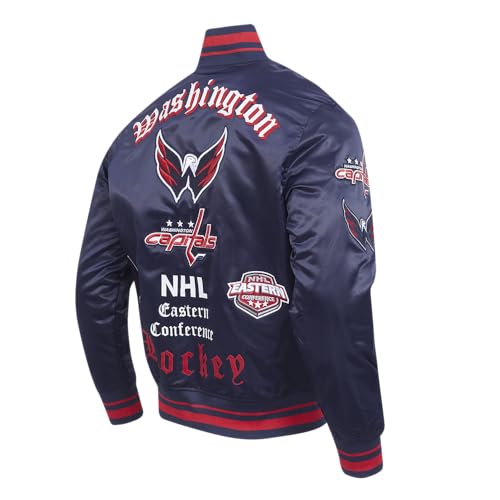 Image of Pro Standard Mens NHL Old English Satin Jacket