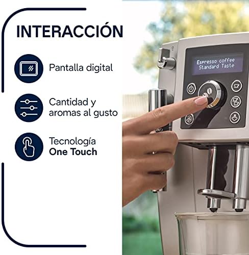 De'Longhi Perfetto ECAM 23.420.SB - Cafetera Superautomática 15 Bares de  Presión, Espresso y Cappuccino, Depósito de Agua 1.8 l, Panel LCD,  Dispensador de Café Ajustable, Limpieza Automática, Plata : Amazon.es:  Hogar y cocina