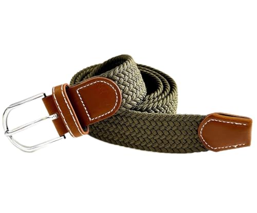 BAKANO Braided Stretch Belt for Men 1 3/8