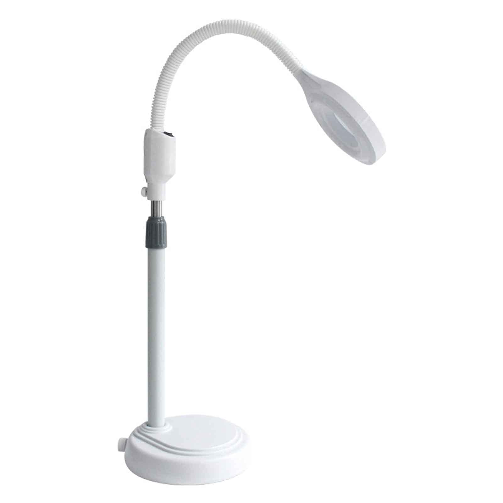 Aioneer Magnifier Lamp Floor Standing, Led Beauty Floor Lamp Shadowless Cold Light Magnifying Glass Tattoo Nail Art Tattoo Eyebrow Beauty Eyelashes Super Bright