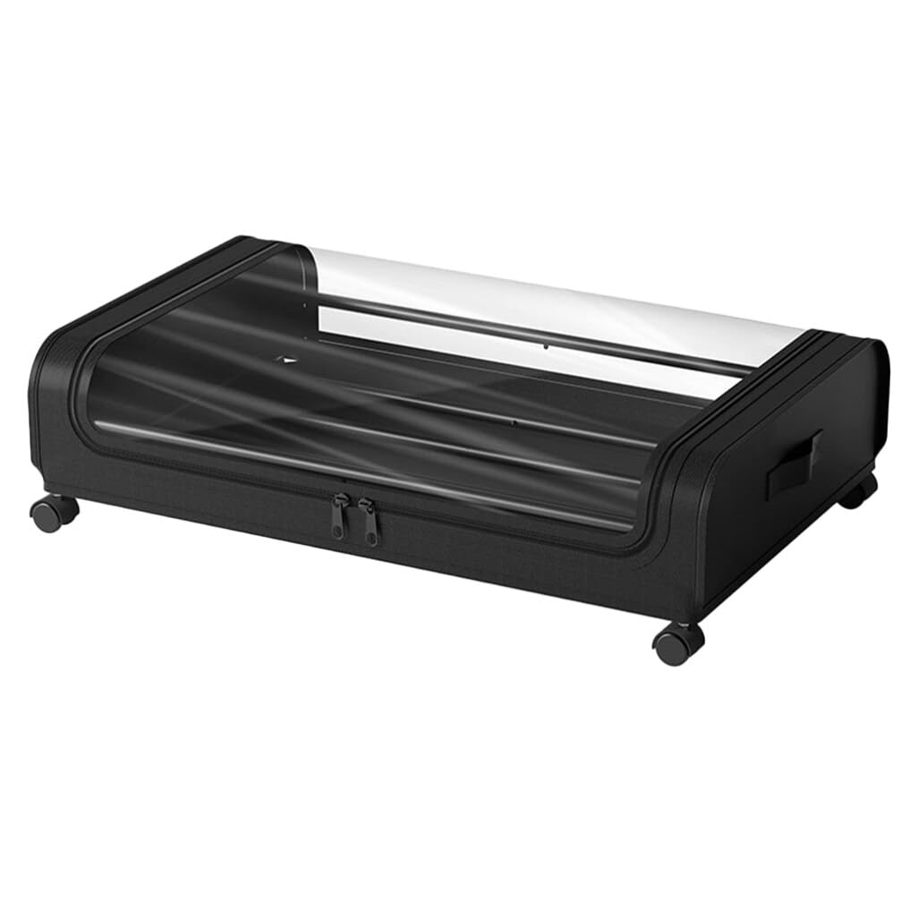 Contenitore Sottoletto Con Ruote Organizer Per Abbigliamento e Giocattoli Scatola Di Stoccaggio Trasparente Capienza Elevata Design Pratico e Sicuro Per Camera Da Letto