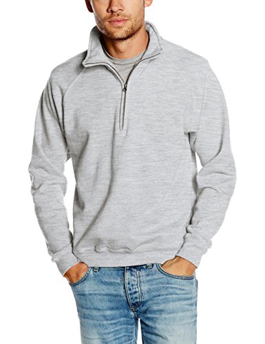 Fruit of the Loom Ss108m Sudadera, Gris (Heather Grey), Large (Talla del Fabricante: Large) para Hombre