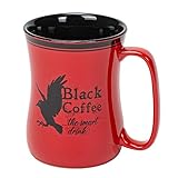 INDIGO FALLS Black Coffee Barista Mug, 16-Ounce