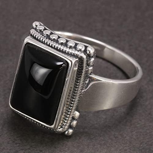 Miniatura 3 de Lucifer Morningstar Ring 925 Sterling Silver, Black Onyx Turkish Ring for men and women