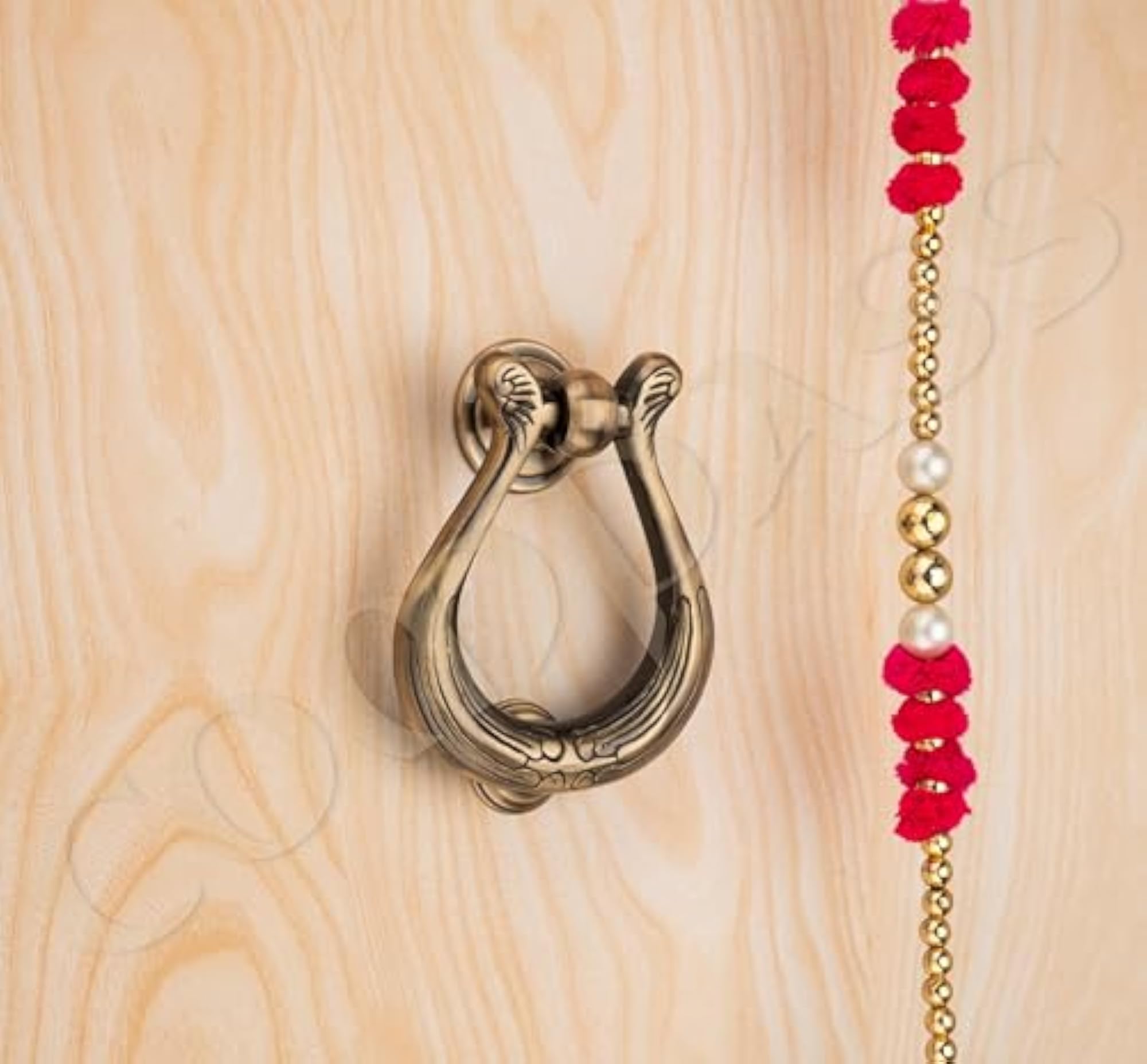 Brass Door Knocker for Front Door, Pack of 5