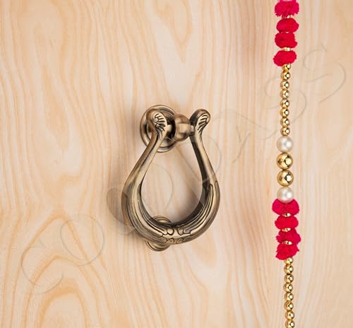 Image of COMPASS Rapid Door Knocker | Door Knocker | Handmade Door Knocker for Front Door Brass | 5 inch | Pack of 1