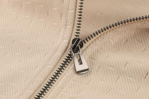 EQUICK Men's Casual Zip Up Hoodie with Pockets Long Sleeve Full-Zip Hooded Sweatshirt3