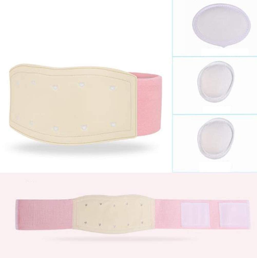 Cinturón umbilical de hernia de forma blanda médica Cinturón de soporte de braguero de hernia con 3 almohadillas de compresión extraíbles y correas ajustables para el tratamiento del bebé Hernia
