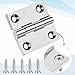 Lyksgir 316 Stainless Steel Hinges Marine Grade, 2 inch x 2 inches (50mm X 50 mm), 4 PCS Heavy Duty Boat Hatch Hinge, Cabinet Butt Hinges Marine with Screws, for Boats, RVs