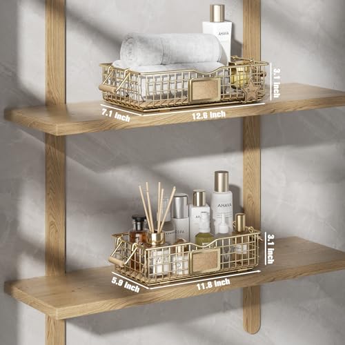Bathroomorganizerbasketbathroomorganizersandstorage2packbathroomcounterorganizerwithhandlewireshelfbasketbathroomcountertoptrayfororganizingfarmhousedecorgolden  Urban Country Home Decor Bathroom organizer basket bathroom organizers and storage 2 pack bathroom counter organizer with handle wire shelf basket bathroom countertop tray for organizing farmhouse decor golden  urban country home decor