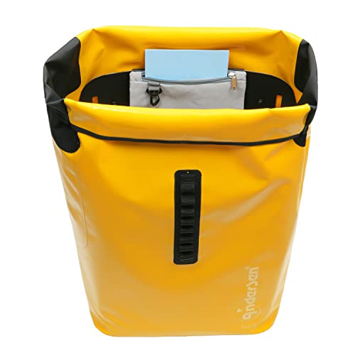 ANDERSEN Einkaufstrolley - Royal Shopper Ortlieb gelb 49 L Handwagen, wasserdicht, wetterfest, Aluminium, klappbar, luftbereiftes Kugellagerrad – Bild 4