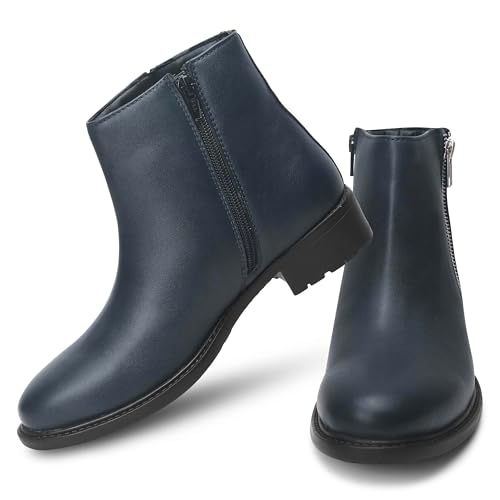 Image of CLOG LONDON Ankle Boots for Women With Side Zipper | Fashionable and Comfortable Boots for Casual and Office Wear