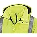 Northern Tool+Equipment Work King Men's Class 3 High-Visibility 3-in-1 Bomber Jacket with Reflective Material, Lime, Medium