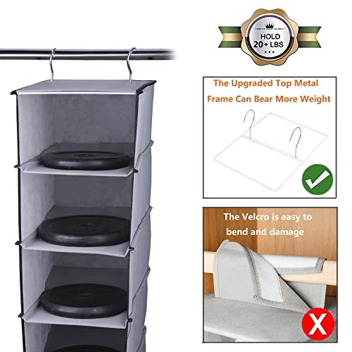 Grandan Hat Rack, 10 Shelf Hanging Closet Hats Organizer For Baseball Caps, Easy Hat Holder With Upgrade Metal Hooks (Gray) #TOP2