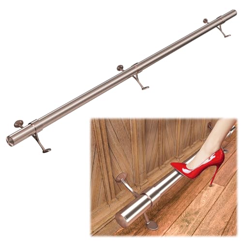 Muzata 6ft Brass Finish Bar Foot Rail Kit HF20 PA4