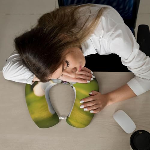Almohada de poliéster para cuello tamaño único negro miniatura 7