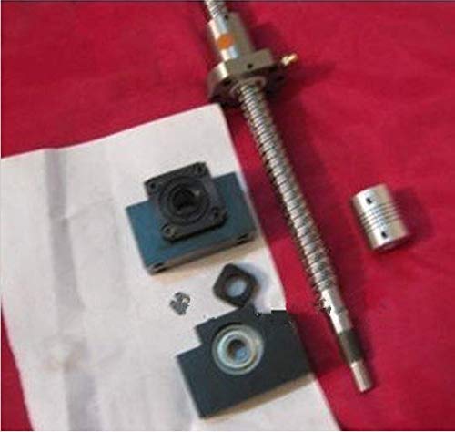 Vis à billes RM1605 360mm Gowe 1 antibacklash avec supports BK/BF12 et coupleur pour axe CNC