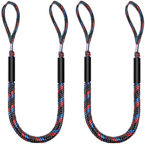 Botepon Boat Bungee Dock Lines, Boating Gifts for Men, Boat Accessories, Pontoon Accessories, Mooring Lines for Bass Boat, 4 Feet