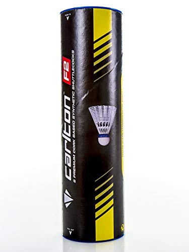 Carlton F2 Medium Speed Badminton Shuttle, White