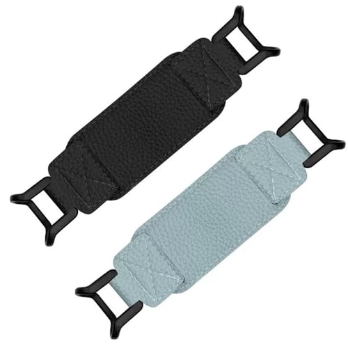 Acadeny 2 Piezas Esposa para 6-8 'indle eReaders Fire Tablet - indle/Kobo/Voyaga/Ony E-Book Tablet, Correa elástica del Soporte Ligera y portátil del Soporte del Dedo de la Tableta, Negro Azul