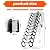 Wall-Mounted Attic Ladder, 880lbs Foldable Attic Ladder Pull Down System, 12 Anti-Slip Steps Loft Ladder, Expansion Height 3m, Including Handrails and Pull Rods for Attic/Garage/Roof Installation