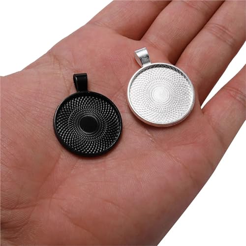 Bases para colgantes sin deformación con bisel cabujón de cobre antiguo 6