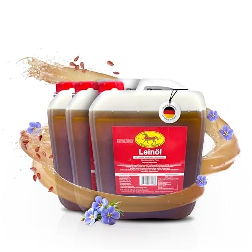 Scheidler horse-direkt Leinöl für Pferde, Hunde & Katzen 3 x 5...