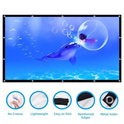 Pantalla para proyector portátil plegable 133 pulg. miniatura 4