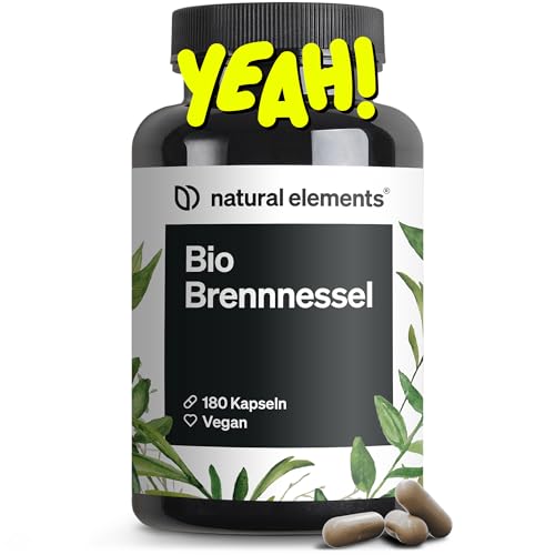 natural elements Bio Brennnessel – 180 Kapseln – 10:1 Brennnessel...