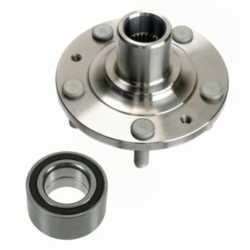 Image of Detroit Axle - Pair Front Wheel Bearing and Hub Assembly for 2006-2012 Ford Fusion 2003-2008 Mazda 6 2007-2012 Lincoln MKZ 2006 Zephyr 2006-2011 Mercury Milan