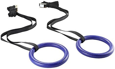 ZELUS Gymnastic Rings with Adjustable Straps, Steel Buckles, Perfect For Workout, Strength Training, Pull-Ups & Dips