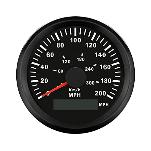 Image of ELING GPS Speedometer Odometer 0-200MPH 0-300KM /H for Car Motorcycle Racing 85mm with Backlight